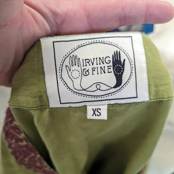 Irving + Fine Embroidered Peasant Top - XS - Picture 2 of 4